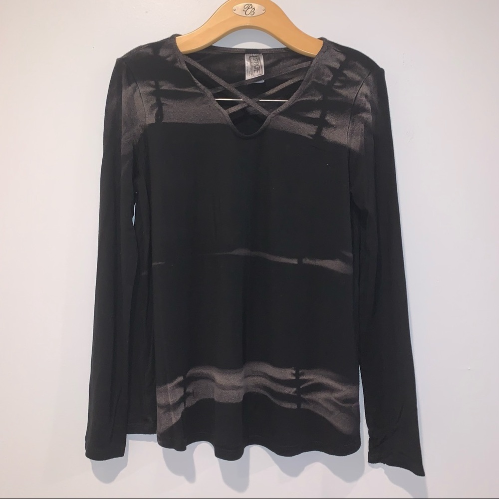 ERGE girls tie dye slinky long sleeves top